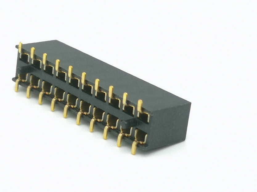 PH2.54mm Female Header H=3.55, 5.0, 7.1, 7.5, 8.5  Dual Row  U-type SMT Type Board to Board Connector 