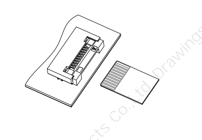 翻蓋臥貼0.5mm Pitch H2.0 